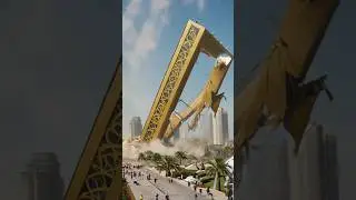 what if a massive earthquake destroyed the dubai frame? #whatif #dubaiframe