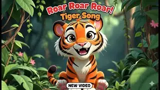 Tiger Goes Roar Roar Roar 🐯 | Fun Tiger Song for Kids