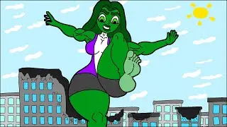 SHEHULK MOMMY MUSCLE GROWTH UNAWARE POV CITY BUTT