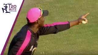 Daren Sammy catches Kumar Sangakkara | Hong Kong T20 Blitz 2018