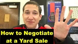 How to Negotiate at a Yard Sale