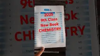 9th Class New Book Chemistry 2025