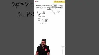 Simple Interest Q-1 (Quantitative Aptitude) #feelfreetolearn #aptitudequestions  #FFLtricks #FFL