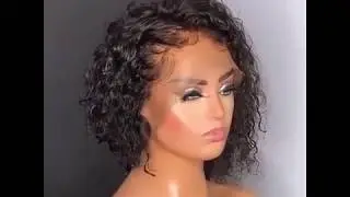 New Trendy Water Wave Short Curly Bob Style, Affordable Price And Decent Quality ! Go Slay Girl!