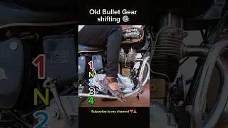 Old bullet gear shifting⚙️ #automobile #nothingimposibleinthisworld #bullet #bulletlover