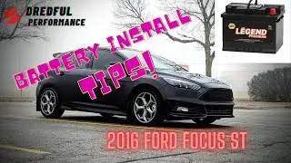 2014 - 2018 Ford Focus Battery Install + tips!