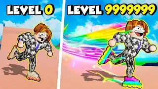 CONSEGUI O PATINS LEVEL H@CKER E QUEBREI O ROBLOX SKATE SIMULATOR
