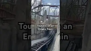 Toutatis at park Asterix running on an empty Train!! #rollercoaster #parcast&eacute;rix #awesome #reverse