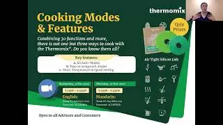 Thermomix&reg; Cooking Modes & Features Training (English)