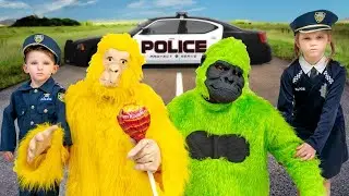 Gorilla auf der Flucht: Polizeijagd und jede Menge Spa&szlig; 🚓 Babysitten leicht gemacht: Spiel und Spa&szlig;