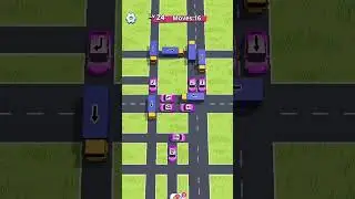 Traffic Parking Game Level 24 | Most Satisfying Traffic Jam Escape Short