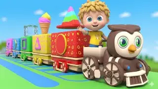 The Shape Train Adventure! Learn Shapes Circle,Square,Triangle | Choo Choo Kids Song& nursery rhyme