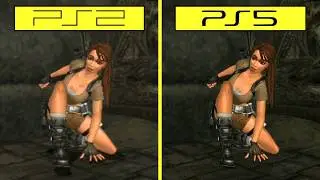 Tomb Raider Legend PS2 vs PS5 Graphics Comparison