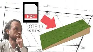 TERRNO 3D desde PDF en Archicad / FACIL Y RAPIDO
