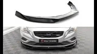 Maxton Design Volvo S60 R Design MK2 Splitter Spoiler Diffuser Sideskirt Styling Tuning
