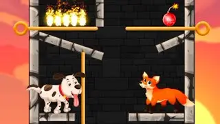 Save the Puppy - Pin Pulling Game - Pull Him Out Game - All Levels Solution - Android Gameplay.