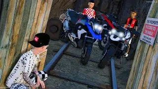 RESGATAMOS MOTOS ROUBADAS NA MINA ABANDONADA no GTA 5 O FILME