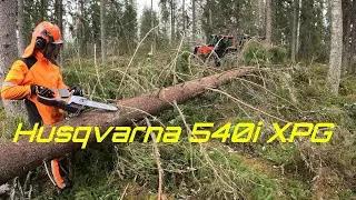 Akkusahalla tuulikaatoja? Tekeek&ouml; mit&auml;&auml;n? | Logging with battery saw? Any good?