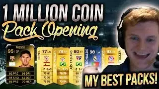 1,000,000 COIN PACK OPENING - MY BEST EVER PACK OPENING - FIFA 14