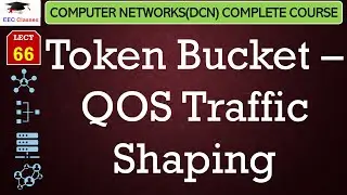 L66: Token Bucket – QOS Traffic Shaping | Data Communication and Networking Lectures in Hindi