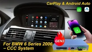 ZTUZAUTO GEN3 CarPlay | BMW 6 Series CCC System | 𝗪𝗜𝗥𝗘𝗟𝗘𝗦𝗦 𝗖𝗔𝗥𝗣𝗟𝗔𝗬 & Android Auto Installation