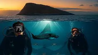 En busca de las RAYAS ÁGUILA Más Impresionantes del Mundo | 📍Galápagos, COUSIN´S ROCK