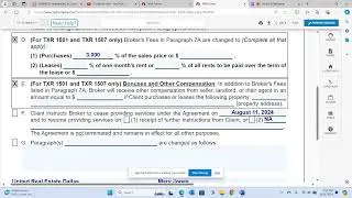 How to complete TXR 1505 Amendment to Buyer / Rep Agreement