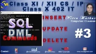 SQL DML Commands | class XI | XII CS / IP #3