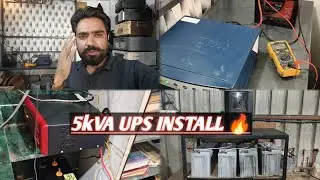 5kVA UPS Battery Installation | Inverter Fitting & Maintenance | Full Day Work Vlog ⚡