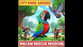 The City Park Safari 🌳: Raccoon, Pigeon & Mouse Launch a Macaw Rescue Mission!