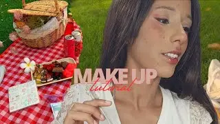 Strawberry Girl makeup com lip tint Dear darling da Etude