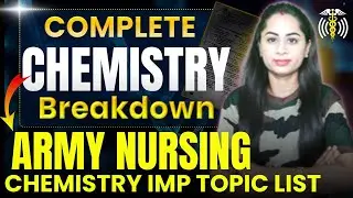 🩺Army Nursing Assistant & Veterinary CHEMISTRY Syllabus | पूरा सिलेबस और बेस्ट टॉपिक्स