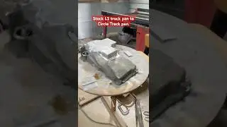 Turn a stock LS truck oil pan into a circle track pan. #builtnotbought #dragonslayerindustries