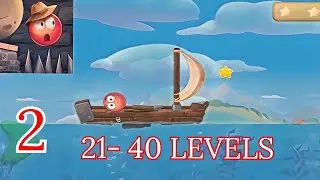Red Ball: Secret Adventure - Full Gameplay | Red Ball: Adventure Walkthrough 21-40 Levels #2