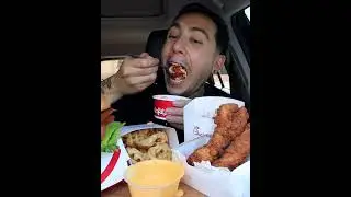 chickfila 🐥 #mukbang #asmr #eating #friedchickentenders