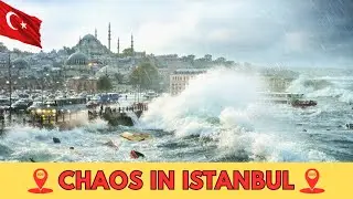 🌊 CHAOS in Istanbul Today! Massive Waves Slam the Coast as the City Faces Extreme Conditions