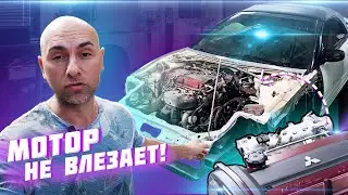 4G63t от Evolution 8 в Eclipse 3G Spyder НE лезет !!!  Подбор креплений мотора. #SaveTheEclipse 2.17