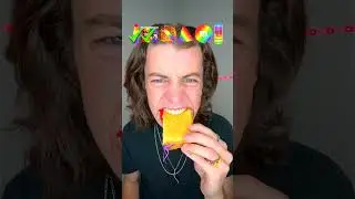Гигантская радужная еда ASMR!? 🥵