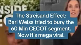 Bari Weiss tired to bury the 60 Min CECOT piece. It's blowing up in her face spectacularly.
