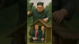 Trump & Putin Trapped in Atom Hut by Korean President #GlobalPolitics