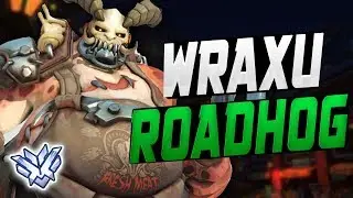 WRAXU INSANE ROADHOG! 45 ELIMS! [ OVERWATCH SEASON 9 TOP 500 ]