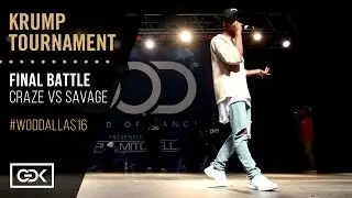 KRAIZ vs SAVAGE | Krump Final Battle | World of Dance Dallas 2016 | #WODDALLAS16