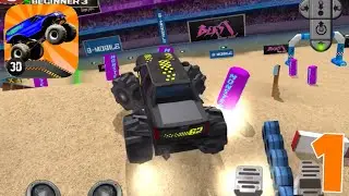 3D Monster Truck Stunts Racing Gameplay Walkthrough Guide | Mobile Games |  Car Simulator | Android