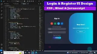 Login & Register Ui Design || Animated replace Login and Register page || Fontside devloped.