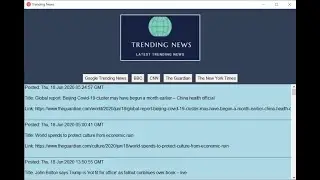 Project: Trending News App using Python