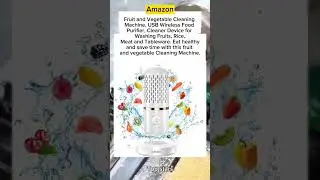 Fruit and Vegetable Cleaning Machine, USB Wireless Food Purifier, Cleaner Device for Washing Fruits