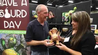 Missy Miles with Organic Vessels at the Alabama Gourd Show in Cullman, Alabama