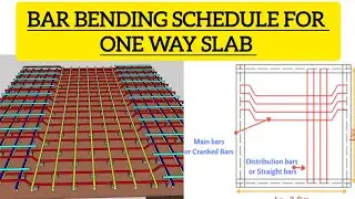 BAR BENDING SCHEDULE FOR ONE WAY SLAB(BBS for one way slab)