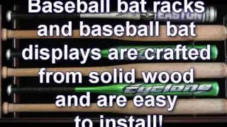 Baseball Bat Racks, Baseball Bat display Cases from Displaygifts.com