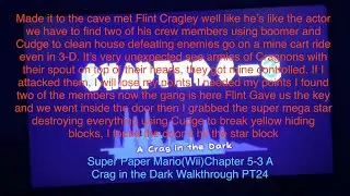 Made it to the Cave finding the Flint&rsquo;s crew Super Paper Mario(Wii)Chapter 5-3 PT24 #retrogaming